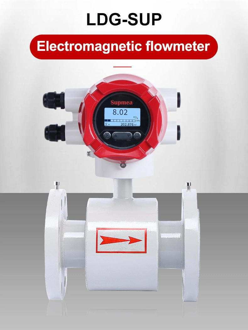 Low Flow Electronic Magnetic Liquid Flow Meters Differential Pressure Electromagnetic Water Flow Meter Price Sewage Meter
