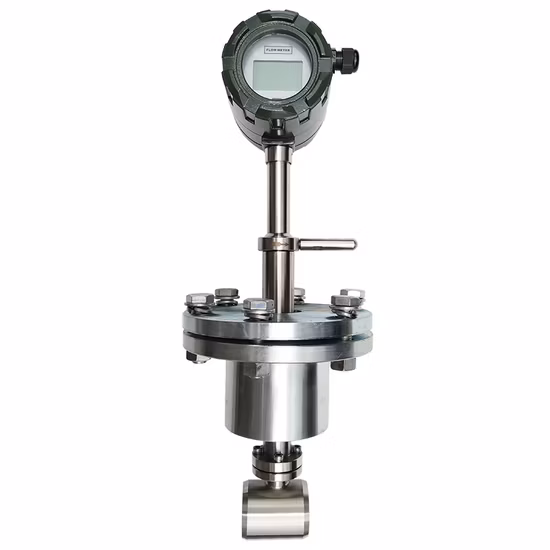 Totalizador de flujo 1,0% Medidor de flujo de vórtice con pantalla LCD local de alta precisión para gas nitrógeno